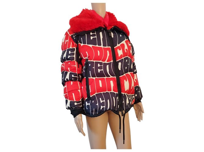Giacca a piuma Moncler Plaret multicolore - vista 4