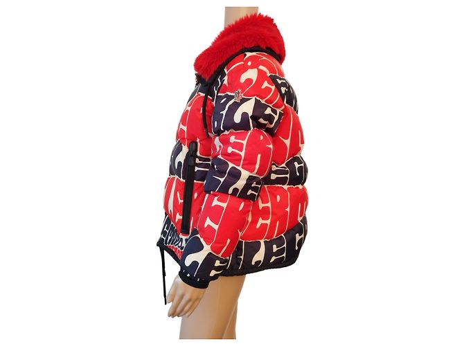 Giacca a piuma Moncler Plaret multicolore - vista 7