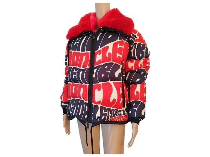 Giacca a piuma Moncler Plaret multicolore - vista 8