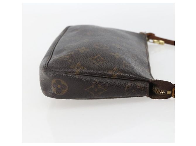 Pochette Accessoires NM en lona Monogram Louis Vuitton Castaño - vista 3