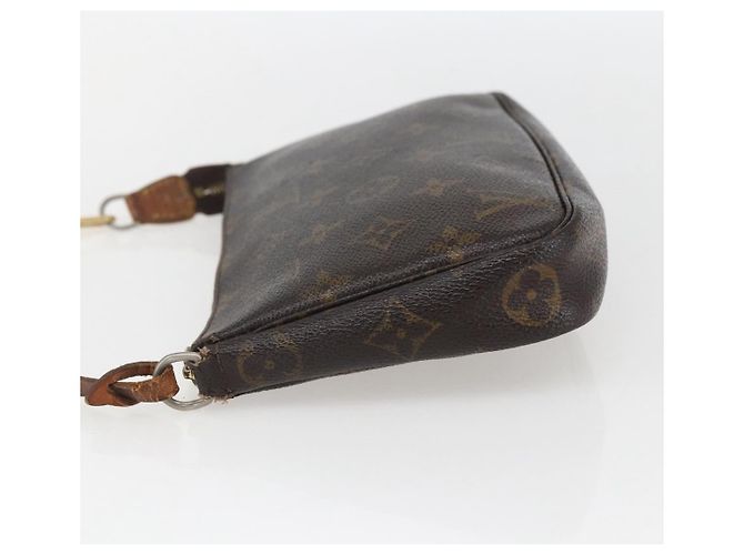 Pochette Accessoires NM en lona Monogram Louis Vuitton Castaño - vista 4