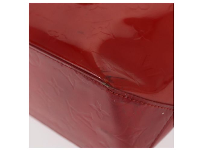 LOUIS VUITTON Monogram Vernis Reade PM Borsa a Mano Rossa M91088 LV Auth ti3591 Rosso - vista 13
