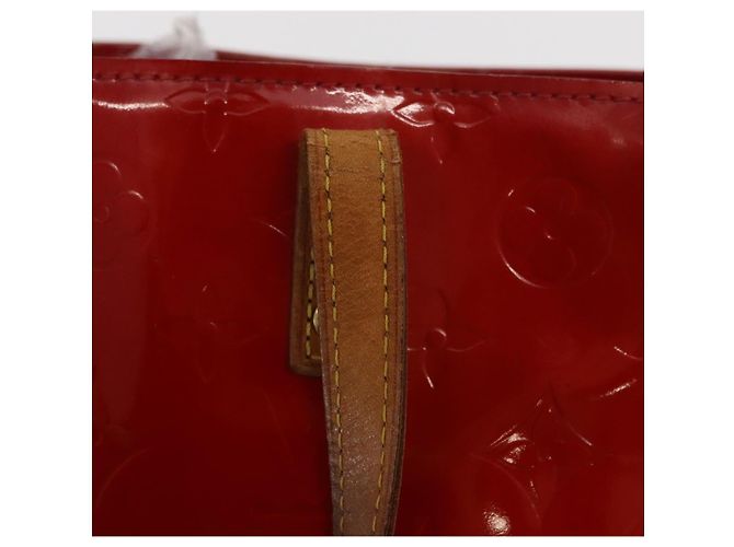 LOUIS VUITTON Monogram Vernis Reade PM Borsa a Mano Rossa M91088 LV Auth ti3591 Rosso - vista 14
