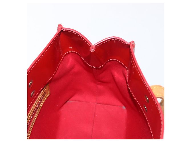 LOUIS VUITTON Monogram Vernis Reade PM Borsa a Mano Rossa M91088 LV Auth ti3591 Rosso - vista 17