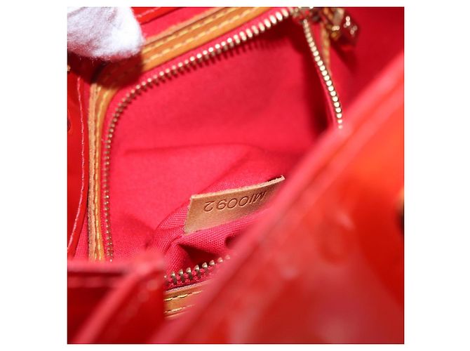 LOUIS VUITTON Monogram Vernis Reade PM Borsa a Mano Rossa M91088 LV Auth ti3591 Rosso - vista 21