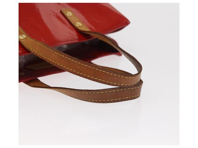 LOUIS VUITTON Monogram Vernis Reade PM Borsa a Mano Rossa M91088 LV Auth ti3591 Rosso - vista 7