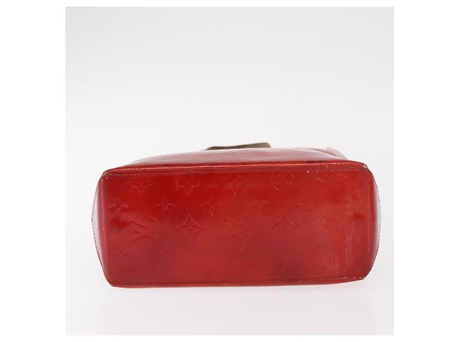 LOUIS VUITTON Monogram Vernis Reade PM Borsa a Mano Rossa M91088 LV Auth ti3591 Rosso - vista 9