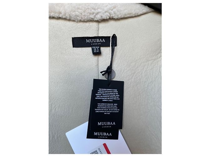 Muubaa Chaqueta de shearling MUUBA Polly con cuello oversized Crudo - vista 10