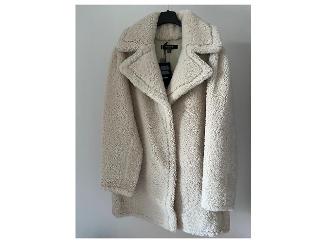 Muubaa Chaqueta de shearling MUUBA Polly con cuello oversized Crudo - vista 11