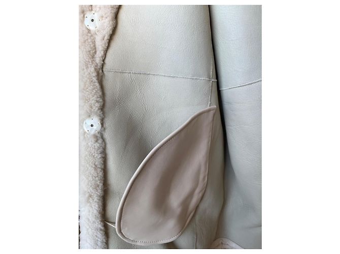 Muubaa Chaqueta de shearling MUUBA Polly con cuello oversized Crudo - vista 13