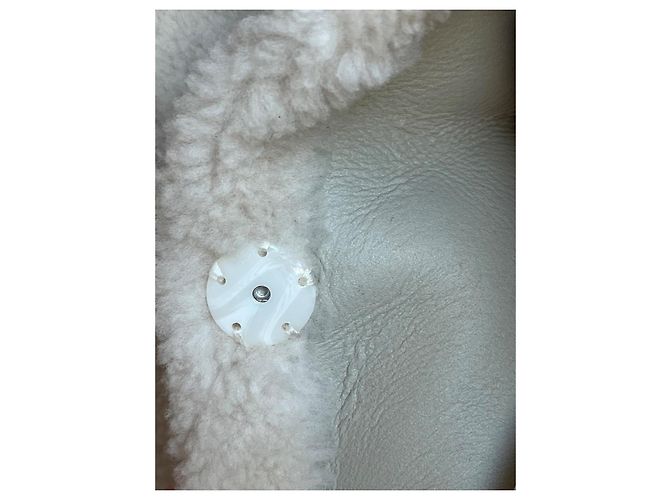 Muubaa Chaqueta de shearling MUUBA Polly con cuello oversized Crudo - vista 14