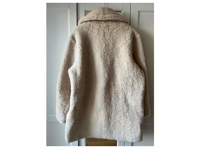 Muubaa Chaqueta de shearling MUUBA Polly con cuello oversized Crudo - vista 3