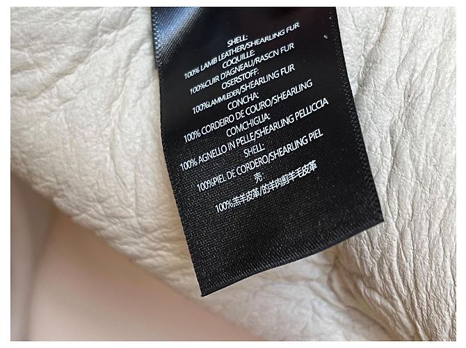 Muubaa Chaqueta de shearling MUUBA Polly con cuello oversized Crudo - vista 6