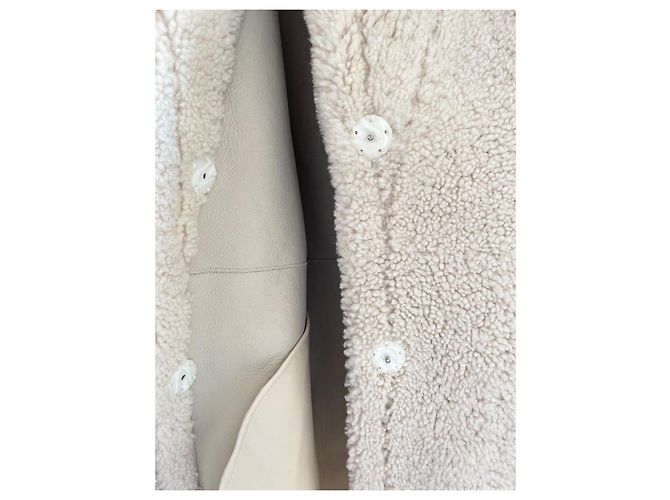 Muubaa Chaqueta de shearling MUUBA Polly con cuello oversized Crudo - vista 7