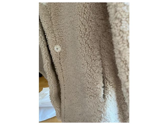 Muubaa Chaqueta de shearling MUUBA Polly con cuello oversized Crudo - vista 9
