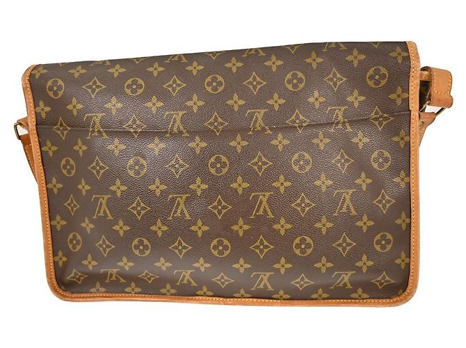 Gibeciere Sac Messenger Gibecière Louis Vuitton en Toile Monogram GM Marron - vue 2