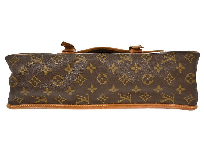 Gibeciere Sac Messenger Gibecière Louis Vuitton en Toile Monogram GM Marron - vue 7