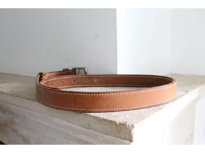 Hermès brauner Ledergürtel Größe 36 Kamel - Ansicht 2