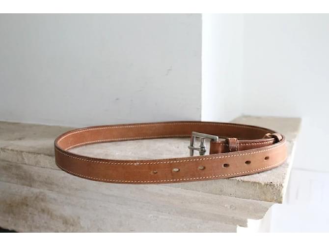 Hermès brauner Ledergürtel Größe 36 Kamel - Ansicht 4