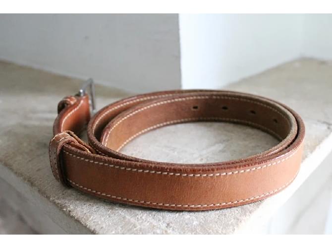 Hermès brauner Ledergürtel Größe 36 Kamel - Ansicht 6
