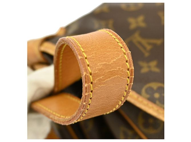 Borsa Saumur Louis Vuitton in tela Monogram 35 Marrone - vista 7