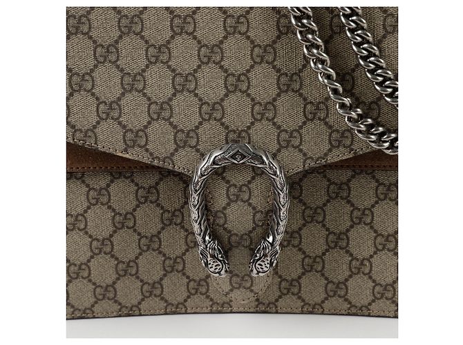 Gucci Borsa a Spalla Media Dionysus Marrone - vista 2