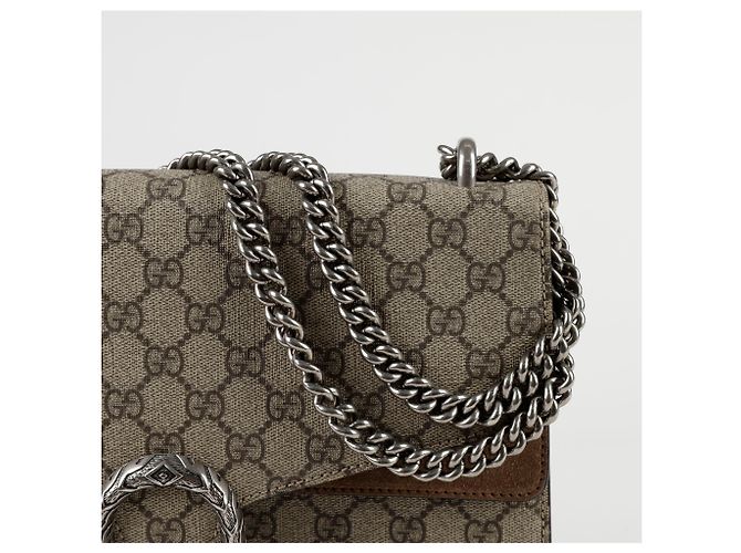 Gucci Borsa a Spalla Media Dionysus Marrone - vista 3