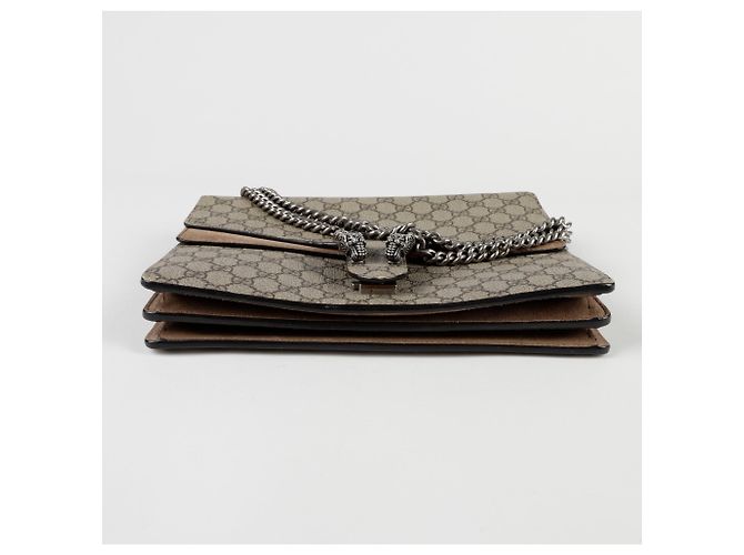 Gucci Borsa a Spalla Media Dionysus Marrone - vista 7