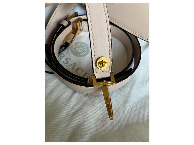Borsa a mano Versace Virtus Barocco V Small in pelle di vitello Rosa - vista 10