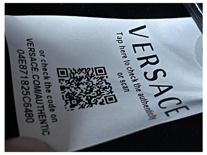 Borsa a mano Versace Virtus Barocco V Small in pelle di vitello Rosa - vista 12