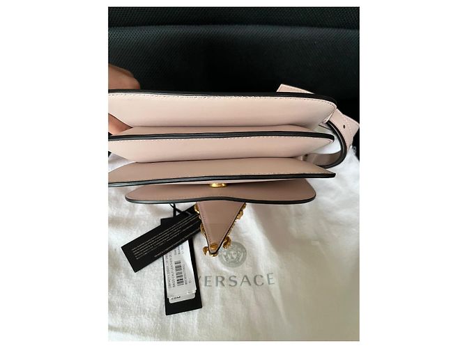 Borsa a mano Versace Virtus Barocco V Small in pelle di vitello Rosa - vista 8
