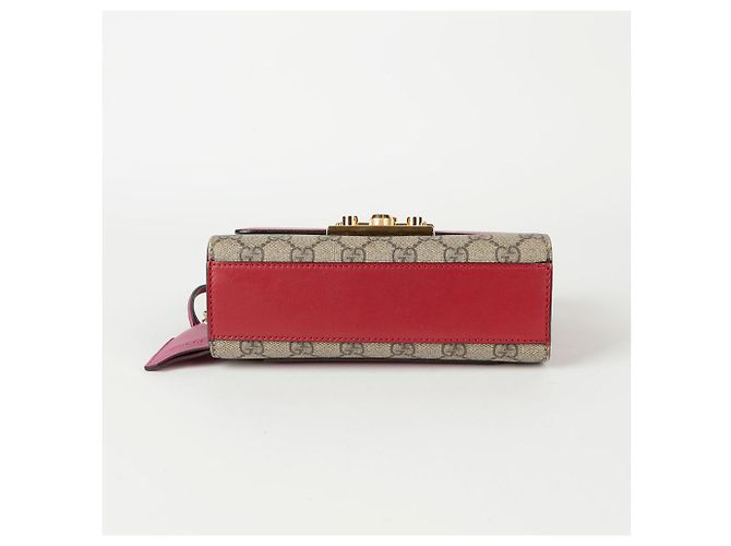 Padlock Gucci Borsa a tracolla piccola a catena con lucchetto Rosso - vista 10