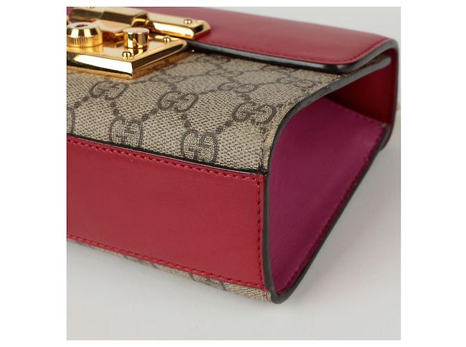 Padlock Gucci Borsa a tracolla piccola a catena con lucchetto Rosso - vista 12