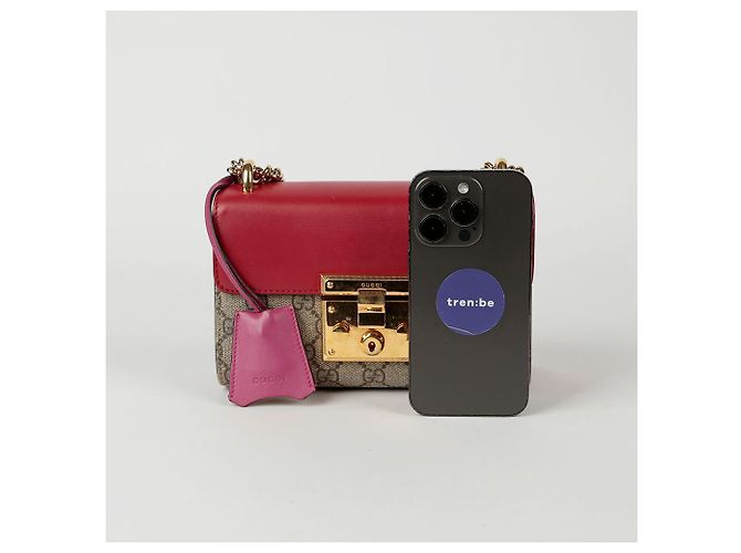 Padlock Gucci Borsa a tracolla piccola a catena con lucchetto Rosso - vista 13