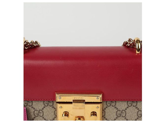 Padlock Gucci Borsa a tracolla piccola a catena con lucchetto Rosso - vista 3