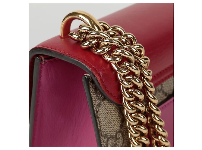 Padlock Gucci Borsa a tracolla piccola a catena con lucchetto Rosso - vista 8