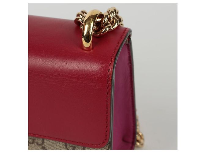 Padlock Gucci Borsa a tracolla piccola a catena con lucchetto Rosso - vista 9