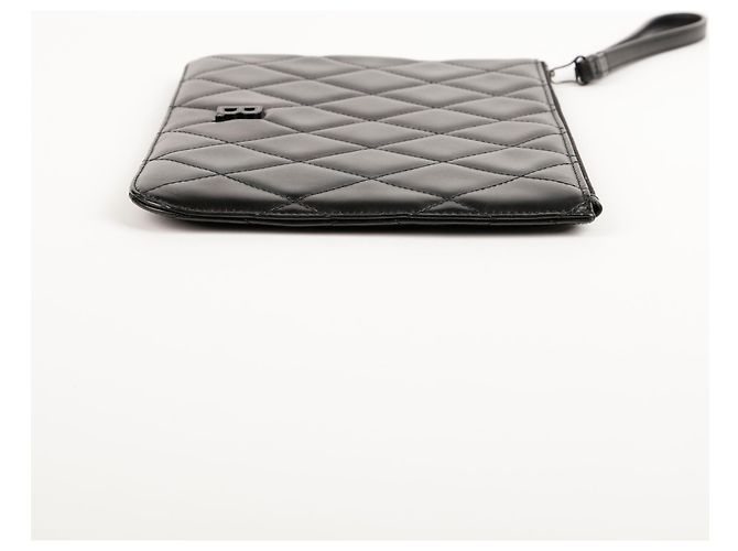 Balenciaga Clutch trapuntata con logo Nero - vista 10