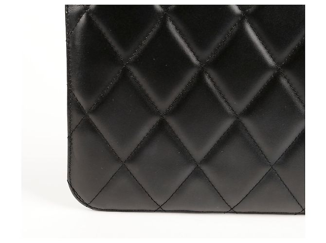 Balenciaga Clutch trapuntata con logo Nero - vista 6