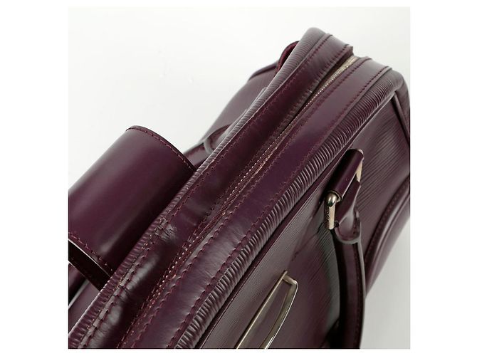Louis Vuitton Borsa Tote Bowling Montaigne GM Porpora - vista 12