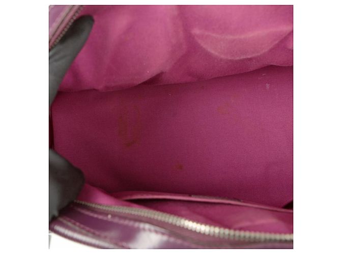 Louis Vuitton Borsa Tote Bowling Montaigne GM Porpora - vista 15