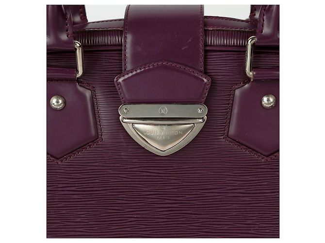 Louis Vuitton Borsa Tote Bowling Montaigne GM Porpora - vista 2