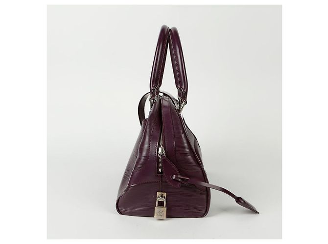 Louis Vuitton Borsa Tote Bowling Montaigne GM Porpora - vista 6