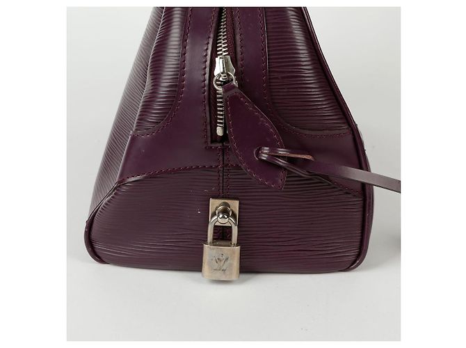 Louis Vuitton Borsa Tote Bowling Montaigne GM Porpora - vista 7