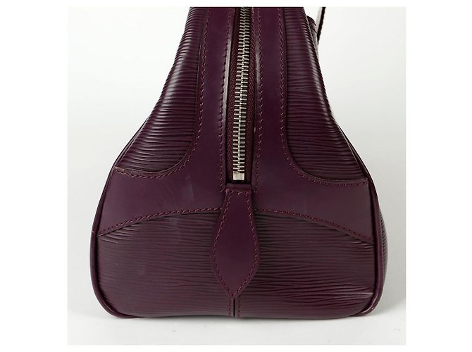 Louis Vuitton Borsa Tote Bowling Montaigne GM Porpora - vista 8