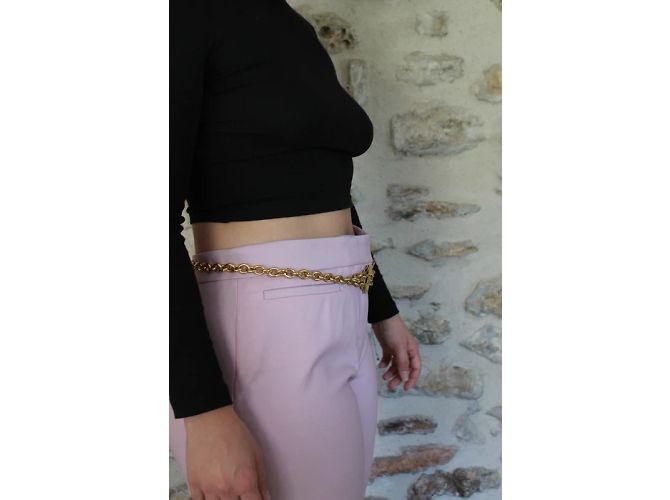 Céline Gürtel aus goldfarbenem Metall Größe 38 Avenue Montaigne Golden - Ansicht 11