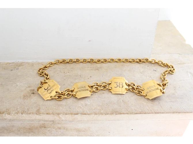 Céline Gürtel aus goldfarbenem Metall Größe 38 Avenue Montaigne Golden - Ansicht 3