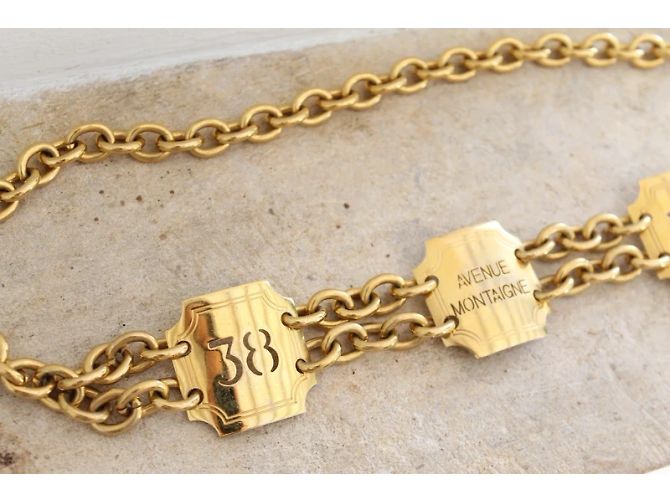 Céline Gürtel aus goldfarbenem Metall Größe 38 Avenue Montaigne Golden - Ansicht 5