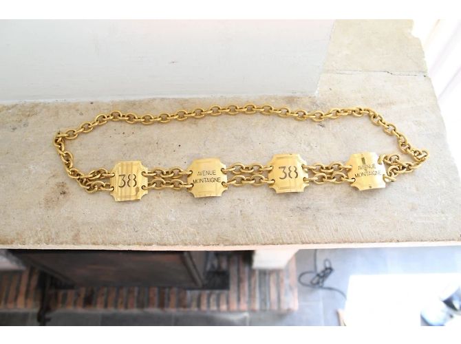 Céline Gürtel aus goldfarbenem Metall Größe 38 Avenue Montaigne Golden - Ansicht 6