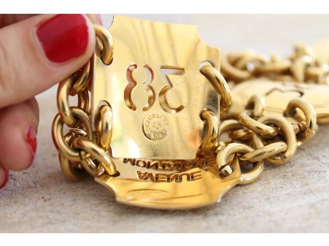 Céline Gürtel aus goldfarbenem Metall Größe 38 Avenue Montaigne Golden - Ansicht 8